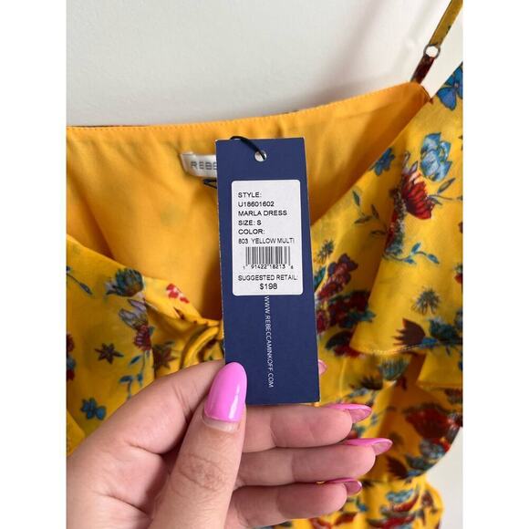 NWT Rebecca Minkoff Marla Tiered Ruffle Floral Print Mini Dress Women's Sz Small - Picture 11 of 12